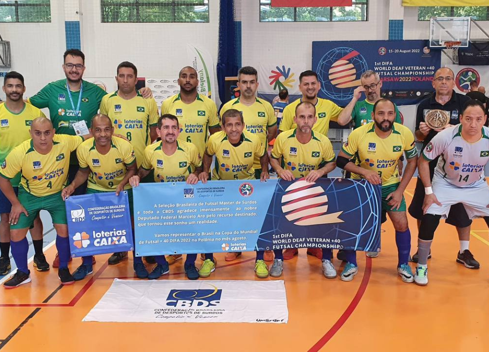 Brasil fará última partida contra o Marrocos na Copa do Mundo de Futsal Veterano na Polônia