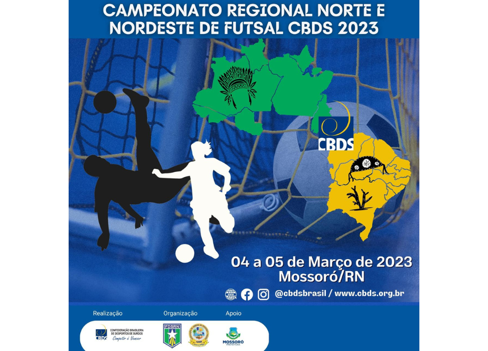 CBDS promove Campeonato Regional Norte e Nordeste de Futsal 2023