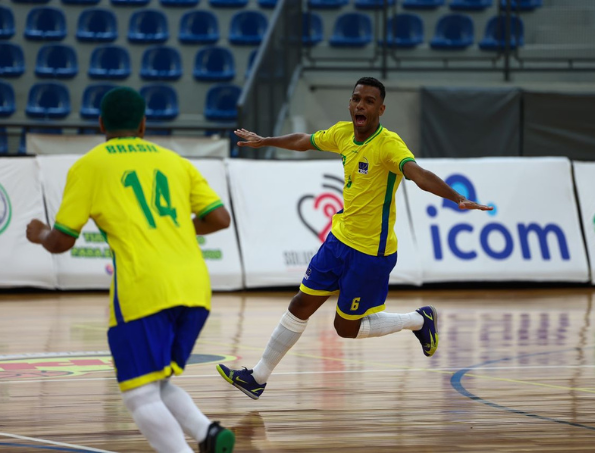 Seleção Masculina do Brasil estreia com goleada no Mundial de Futsal de Surdos